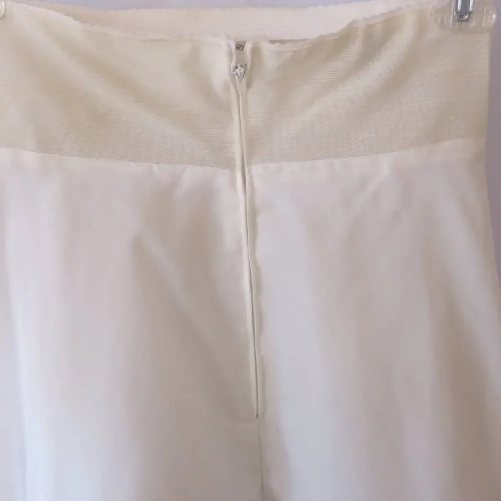 VINTAGE Petticoat/Slip Size 10 Ruffled Layered Tulle Zipper Full Puffy Prairie - Picture 4 of 10